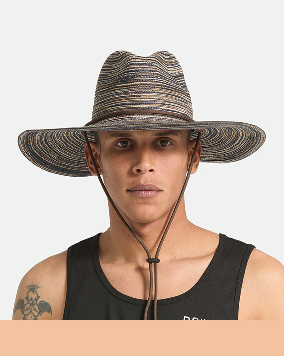 MITCH PACKABLE SUN HAT - BROWN