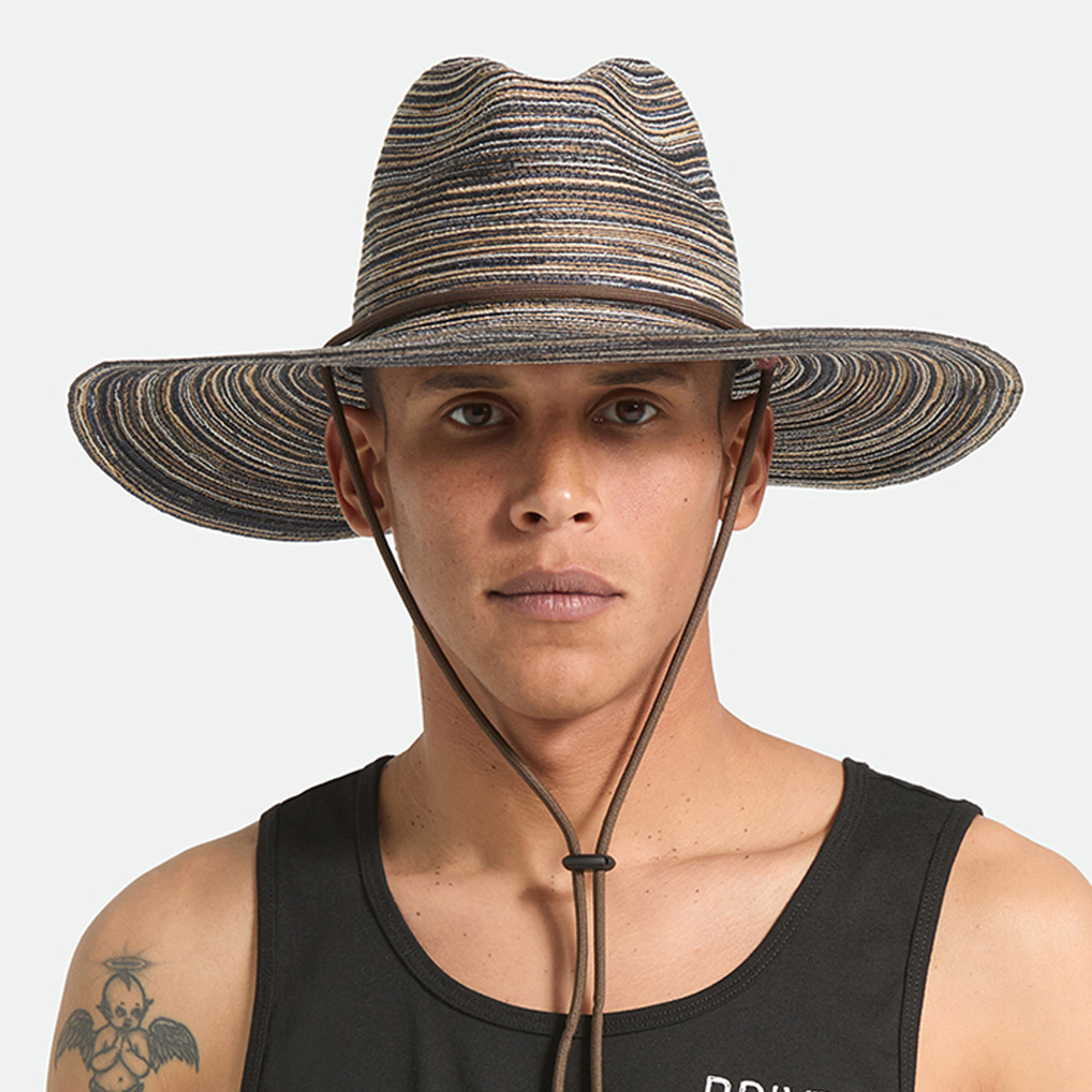 MITCH PACKABLE SUN HAT - BROWN