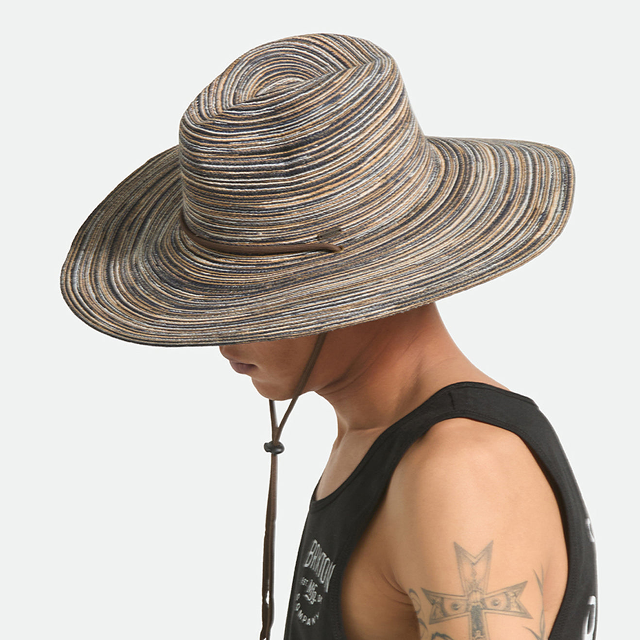 MITCH PACKABLE SUN HAT - BROWN