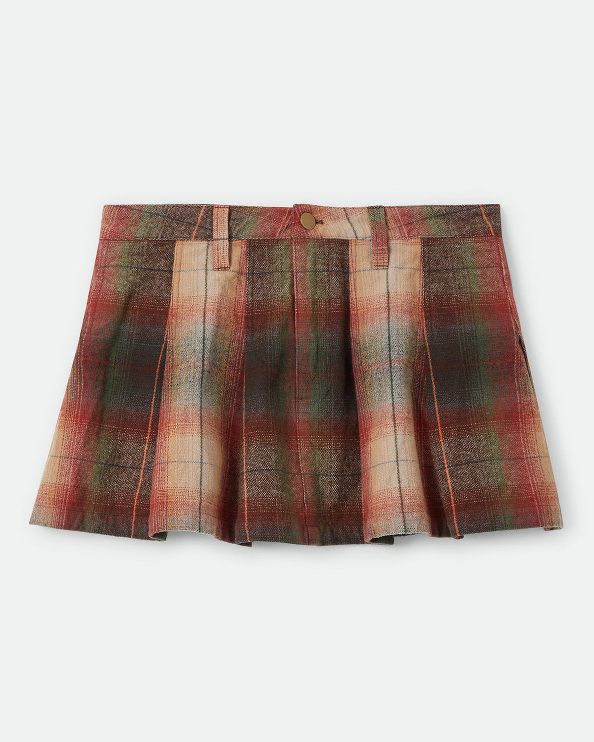 PLEATED MINI SKIRT - MULTI SHADOW