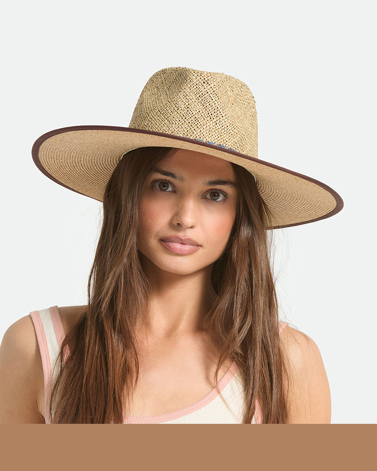 NOVA SEAGRASS STRAW HAT - NATURAL/BLACK