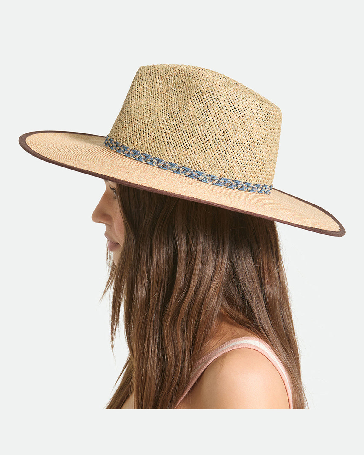 NOVA SEAGRASS STRAW HAT - NATURAL/BLACK