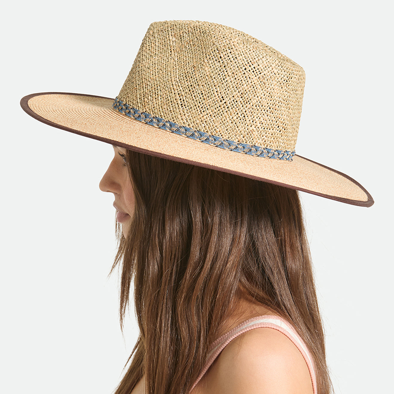 NOVA SEAGRASS STRAW HAT - NATURAL/BLACK