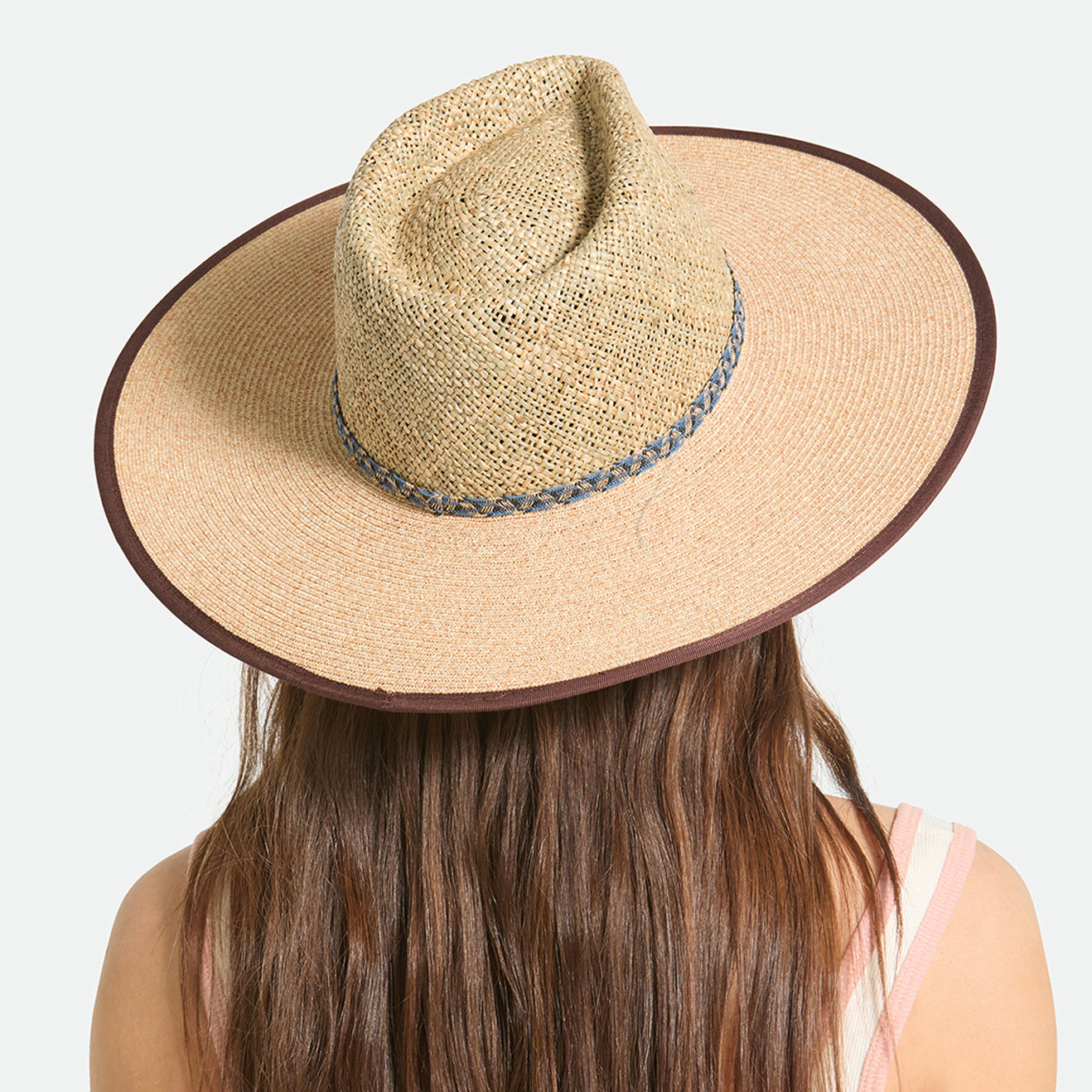NOVA SEAGRASS STRAW HAT - NATURAL/BLACK