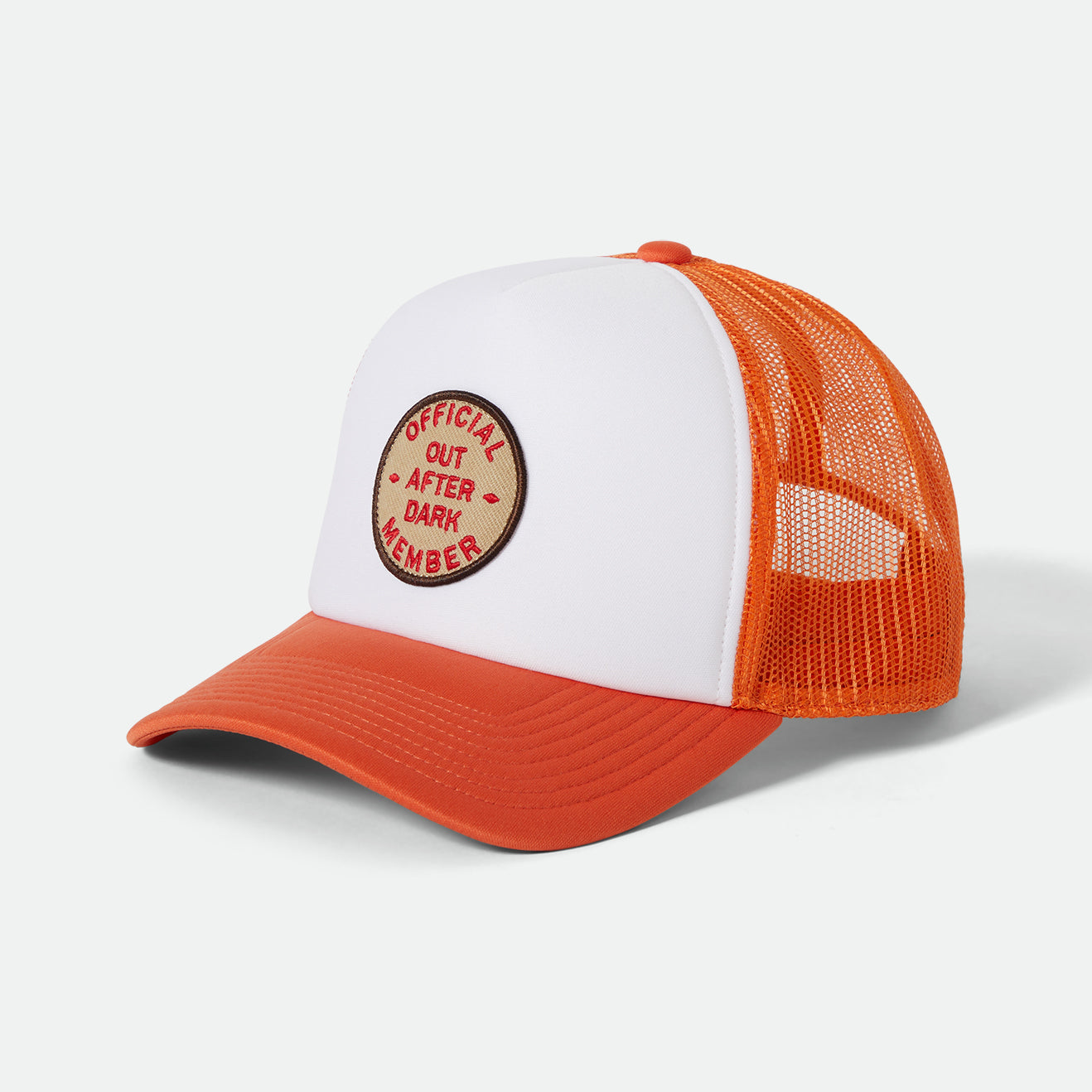 OUT AFTER DARK NP HP TRUCKER HAT - TANGERINE/OFF WHITE