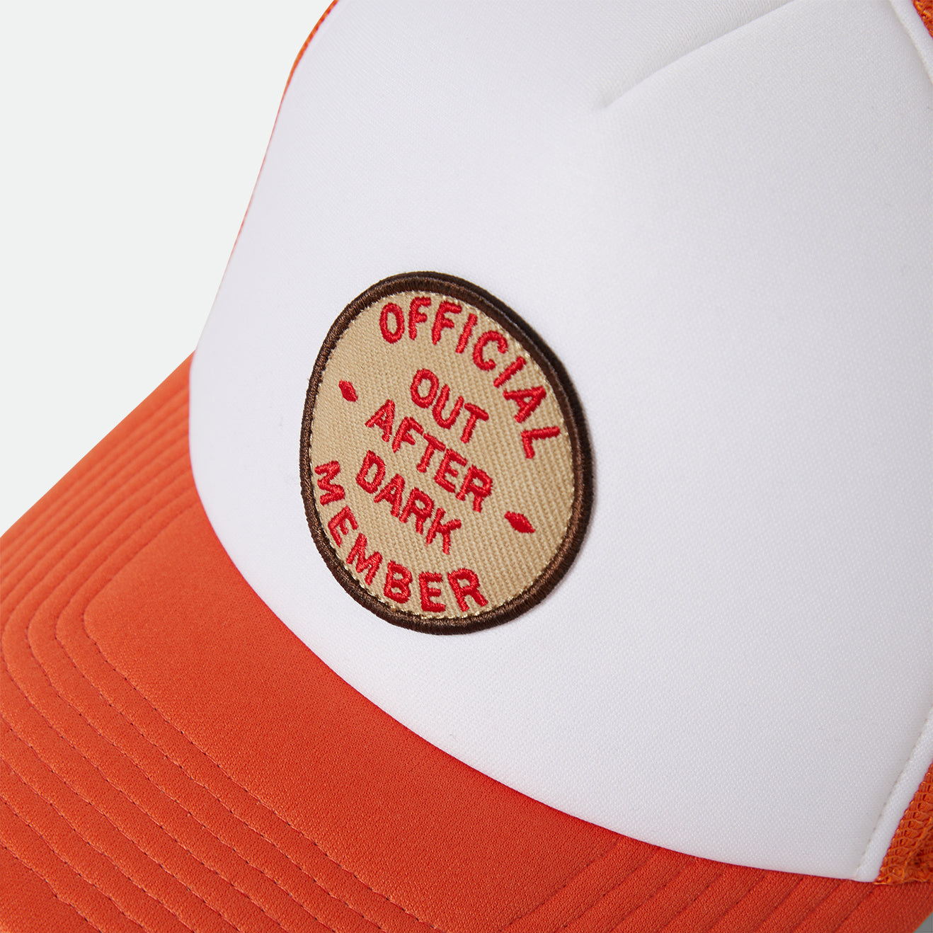 OUT AFTER DARK NP HP TRUCKER HAT - TANGERINE/OFF WHITE