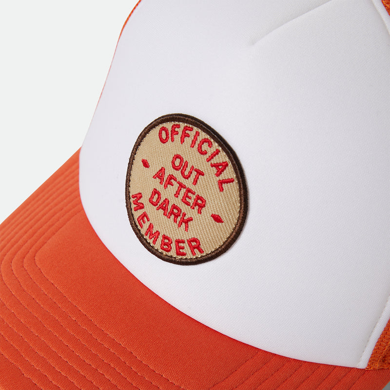 OUT AFTER DARK NP HP TRUCKER HAT - TANGERINE/OFF WHITE