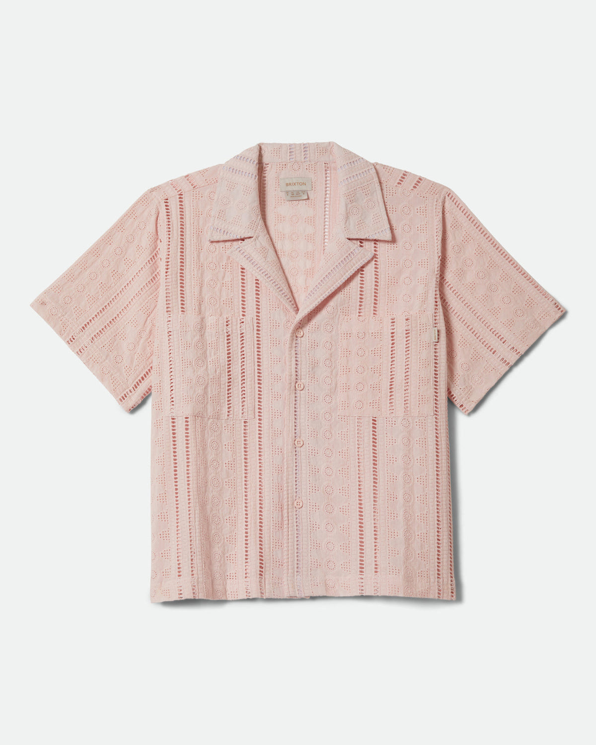 PARADISE LOUNGE S/S WOVEN - CHALK PINK