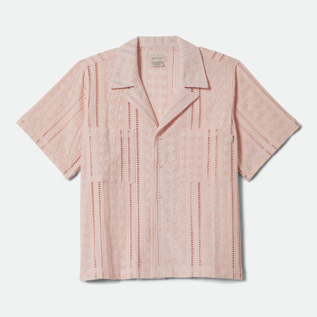 PARADISE LOUNGE S/S WOVEN - CHALK PINK
