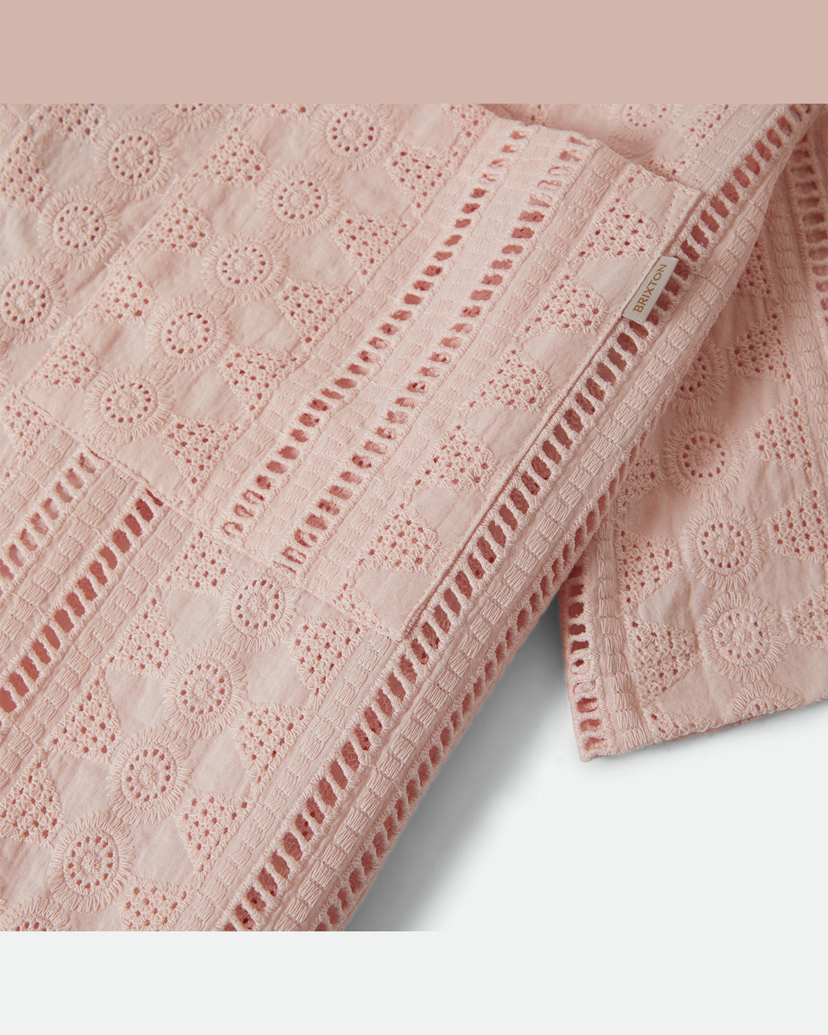 PARADISE LOUNGE S/S WOVEN - CHALK PINK