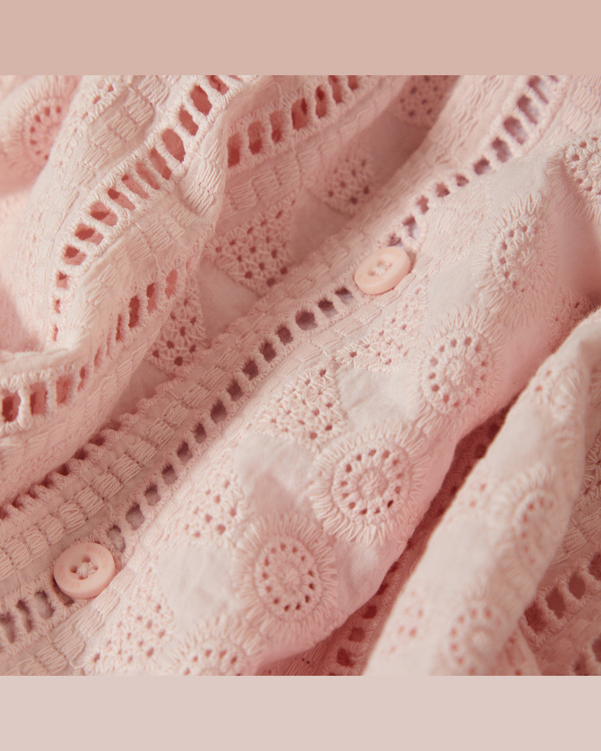 PARADISE LOUNGE S/S WOVEN - CHALK PINK