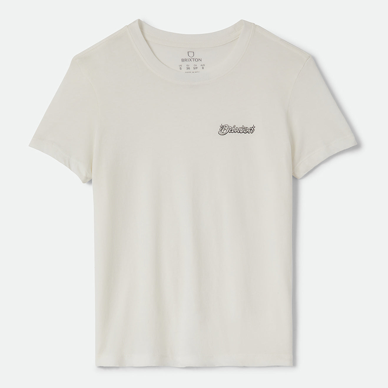PINNED SLIM CREW TEE - OFF WHITE