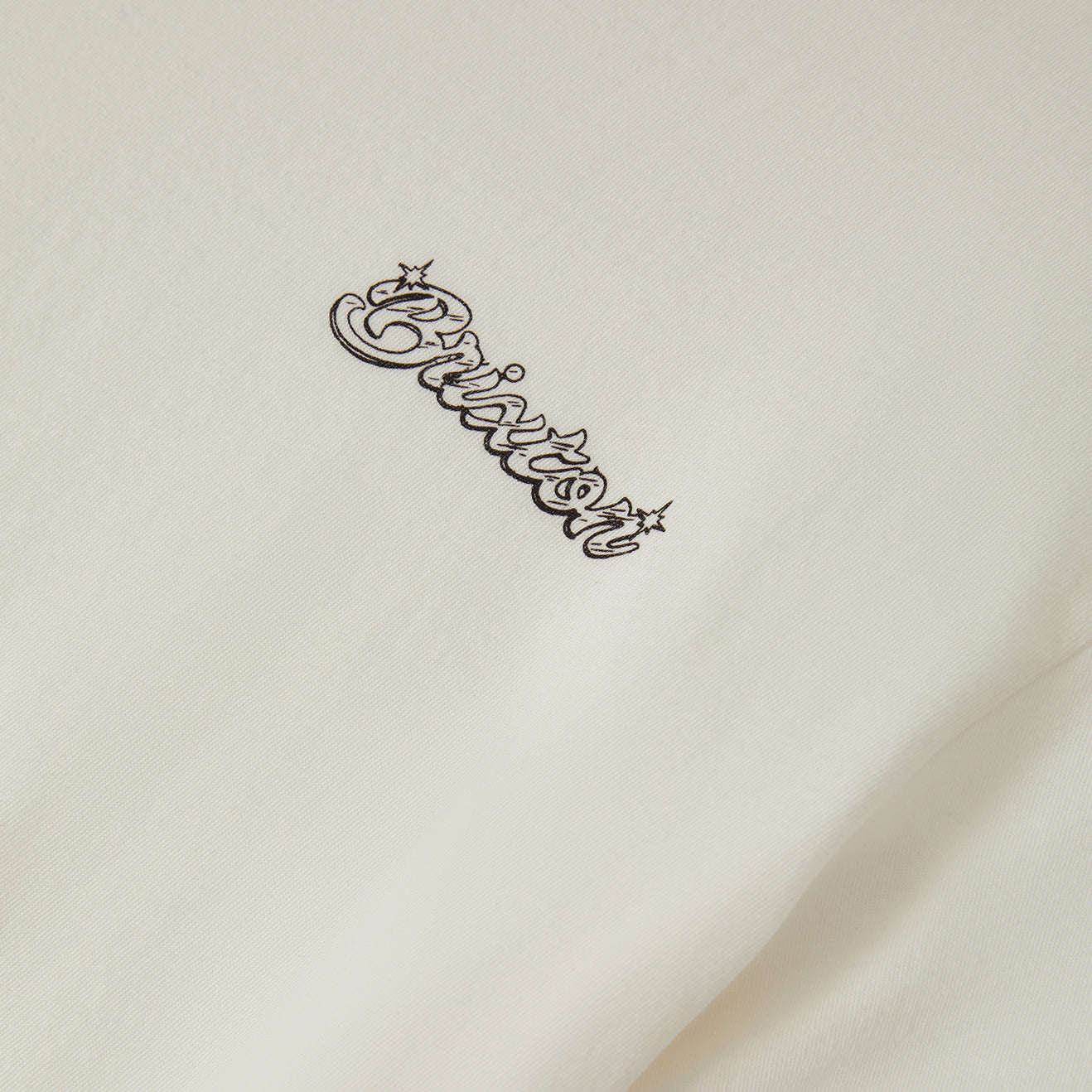 PINNED SLIM CREW TEE - OFF WHITE