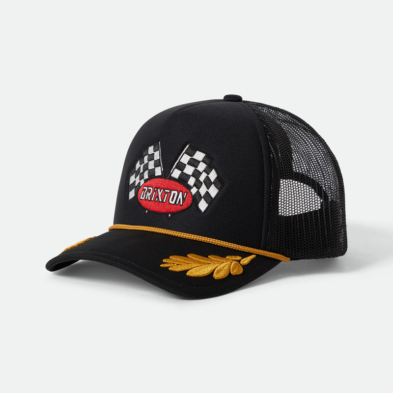 PODIUM NP HP TRUCKER HAT - BLACK/BLACK