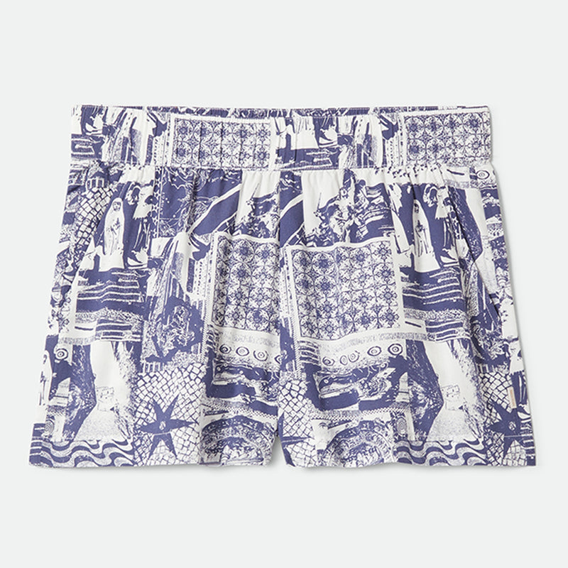 POST PLAYA E-WAIST SHORT - NAVY/WHITE COLLAGE