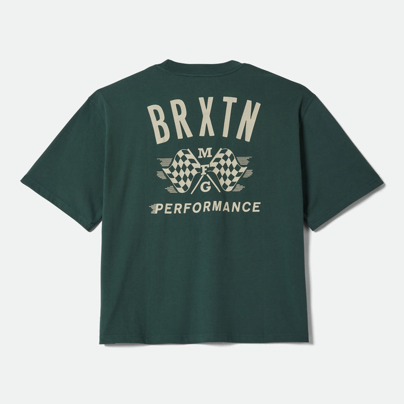 PRIMARY S/S CROPPED TEE - PRIMAL GREEN