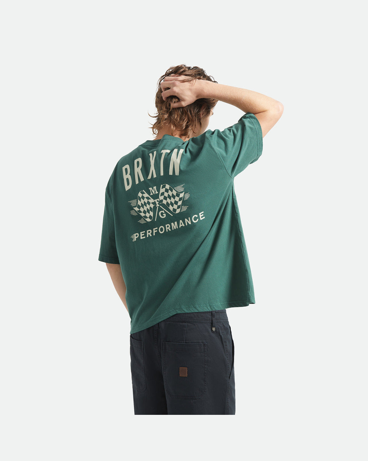 PRIMARY S/S CROPPED TEE - PRIMAL GREEN
