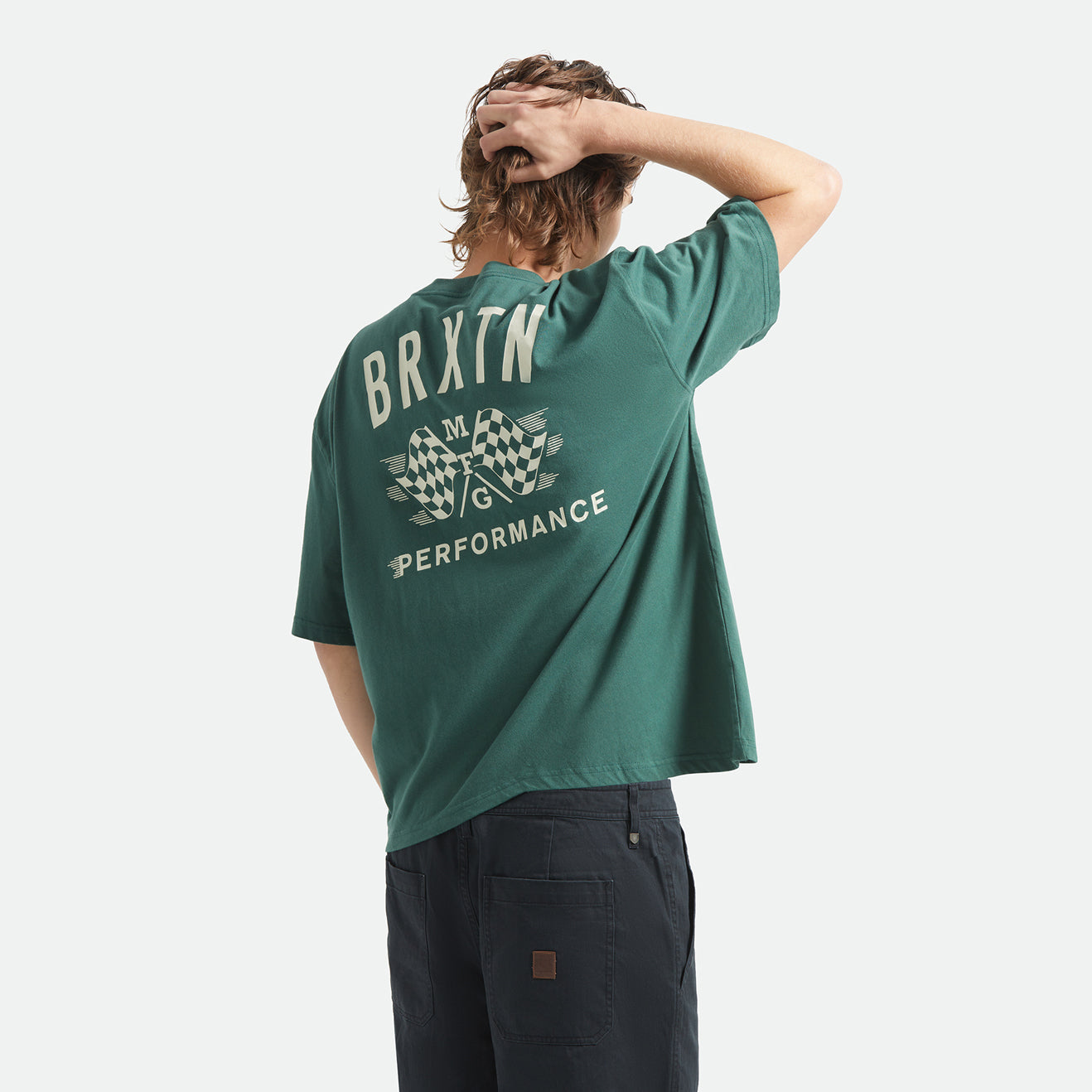 PRIMARY S/S CROPPED TEE - PRIMAL GREEN