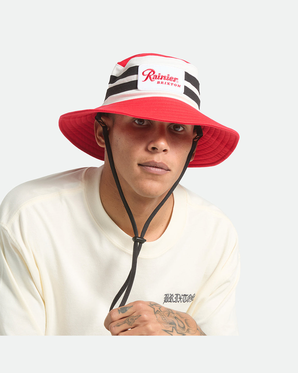 RAINIER X BRIXTON BOONIE - NATURAL/RED