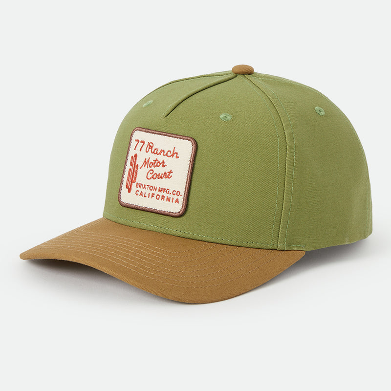 RANCH MOTO COURT SNAPBACK - SUBLIME GREEN/DUSTED OCHRE