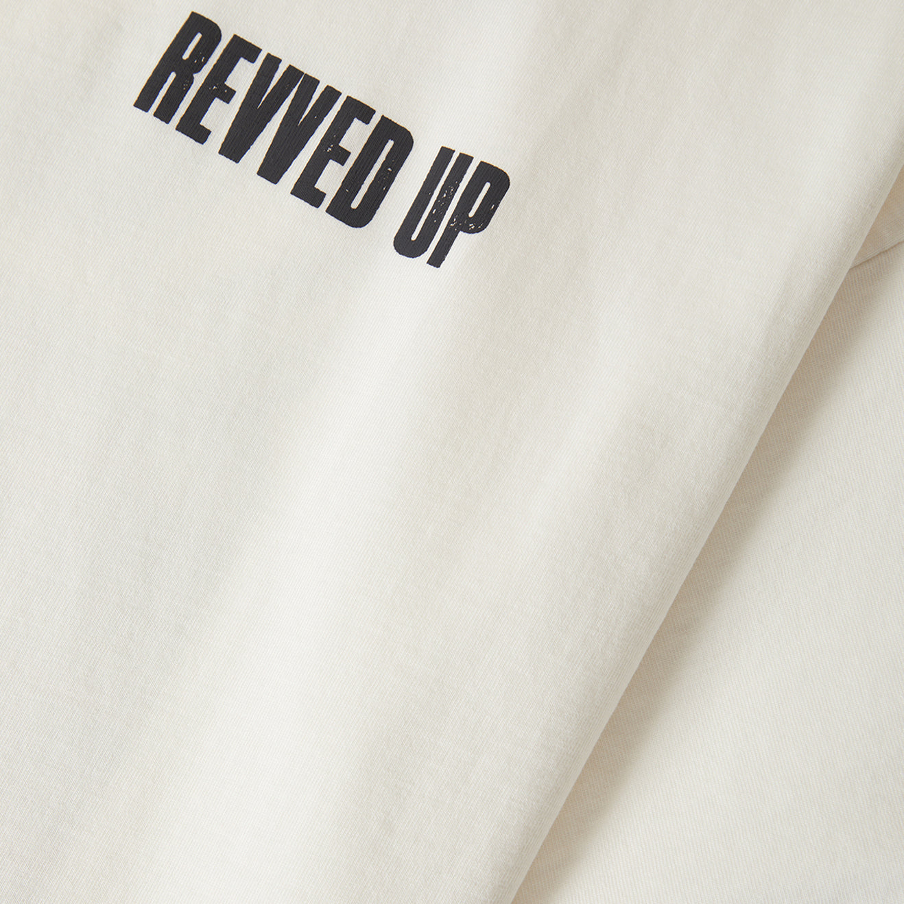 REVVED UP BOXY CREW TEE - OFF WHITE