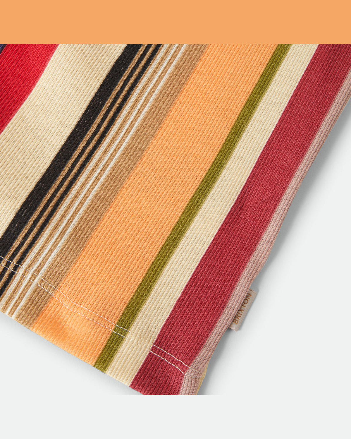 RINGER ORGANIC A-TANK - PEACH COBBLER MULTI STRIPE