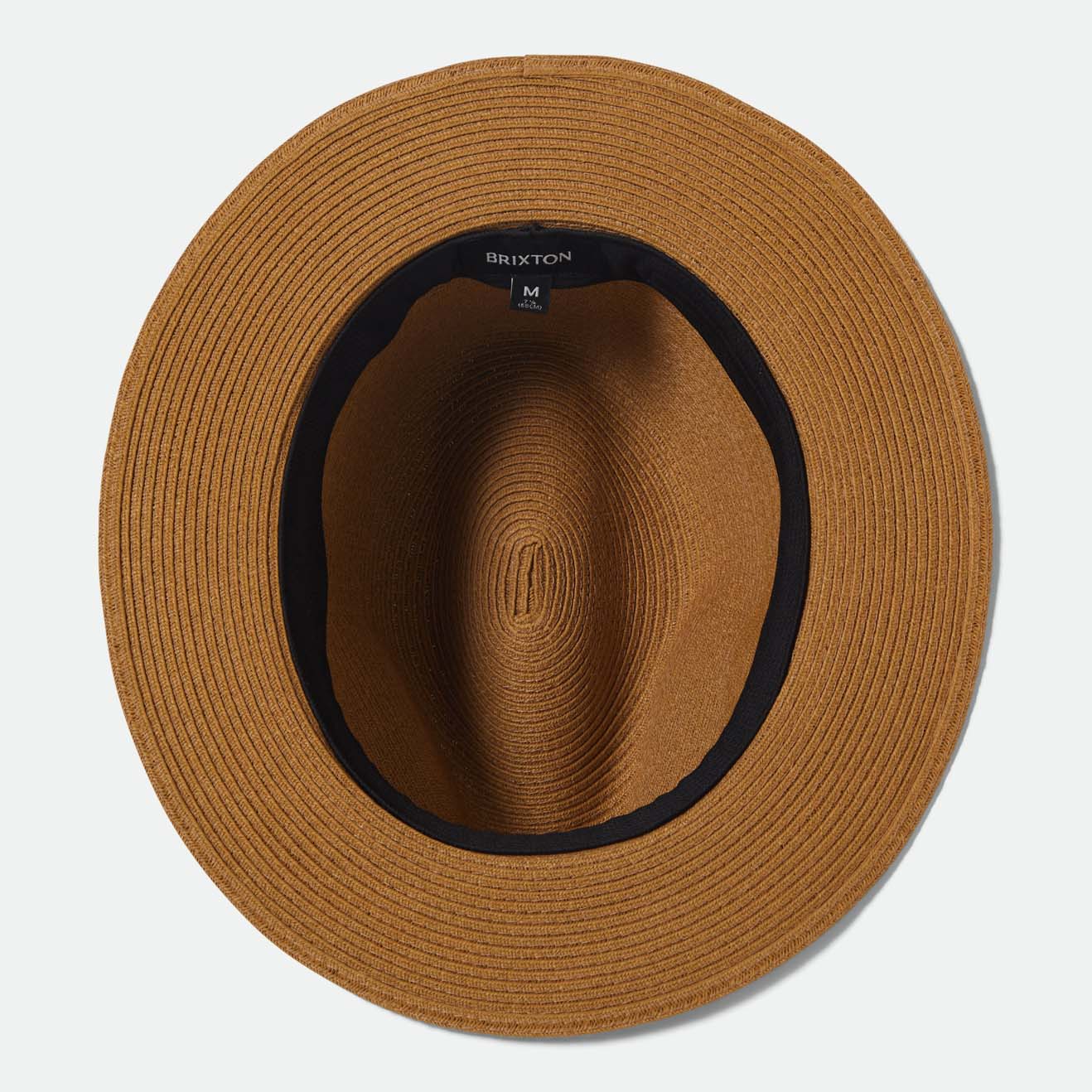 ROMA STRAW PACKABLE FEDORA - DARK TAN/PRIMAL GREEN