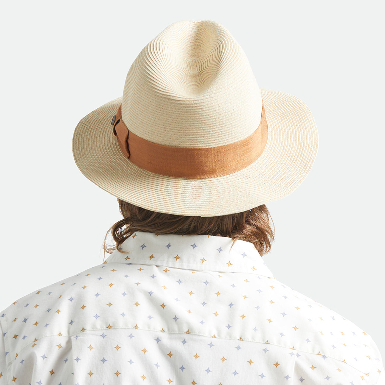 ROMA STRAW PACKABLE FEDORA - NATURAL/BRONZE