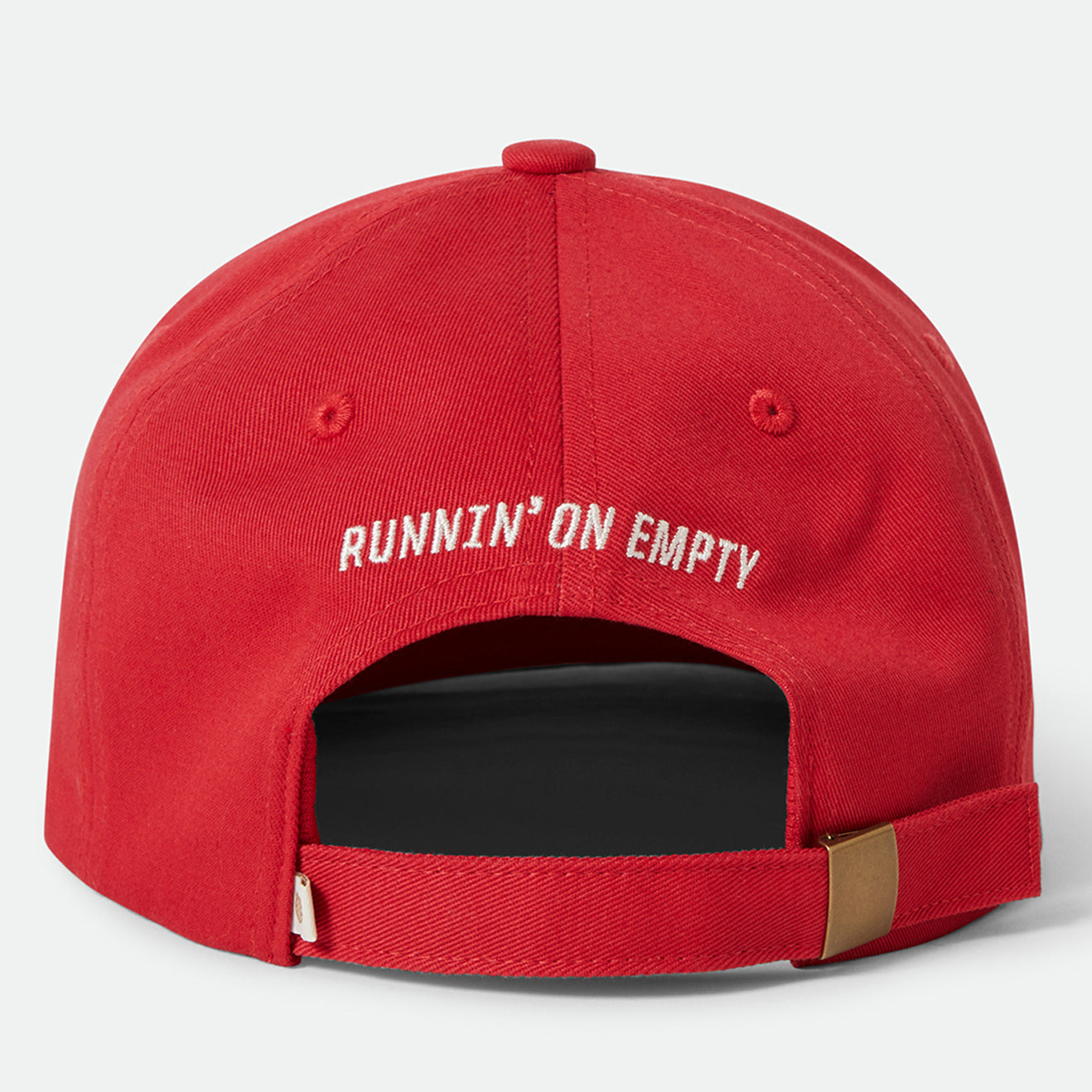 RUNNING ON EMPTY NP LP ADJ HAT-CRIMSON/WHITE