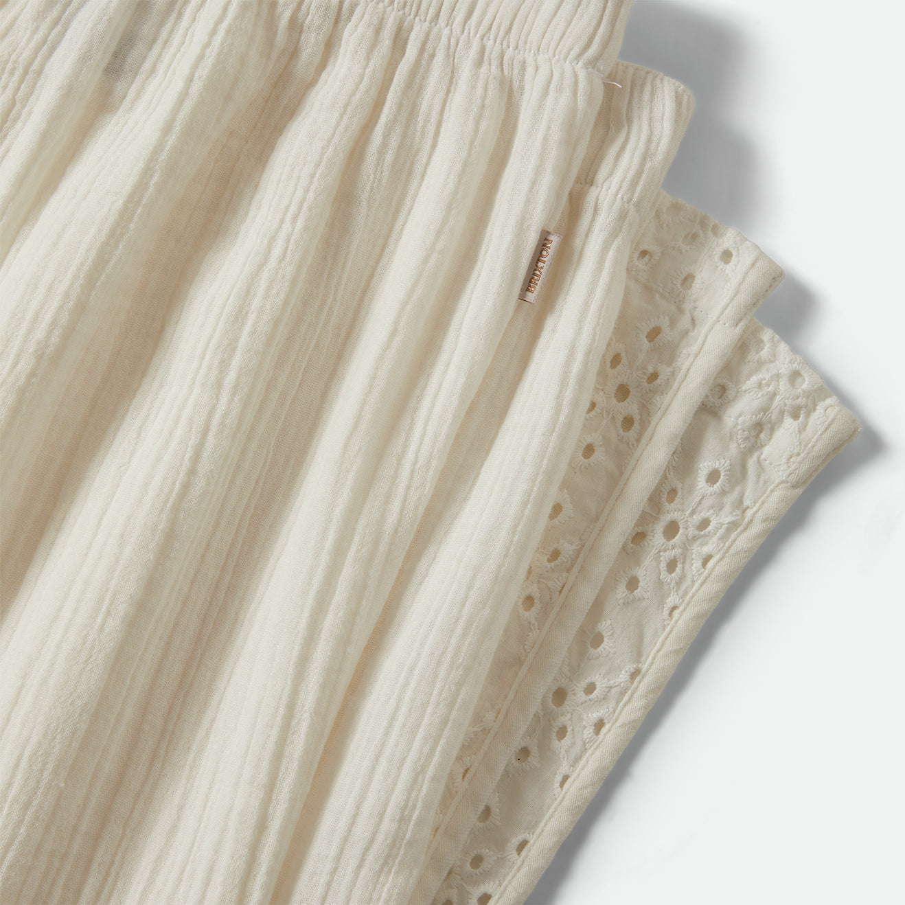 SEASIDE EYELET WIDE LEG PANT - OFF WHITE EYELET