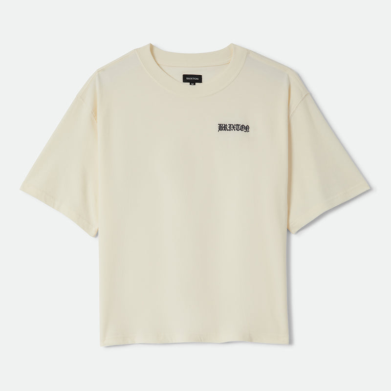 SERRANO S/S BOXED CROP - CREAM