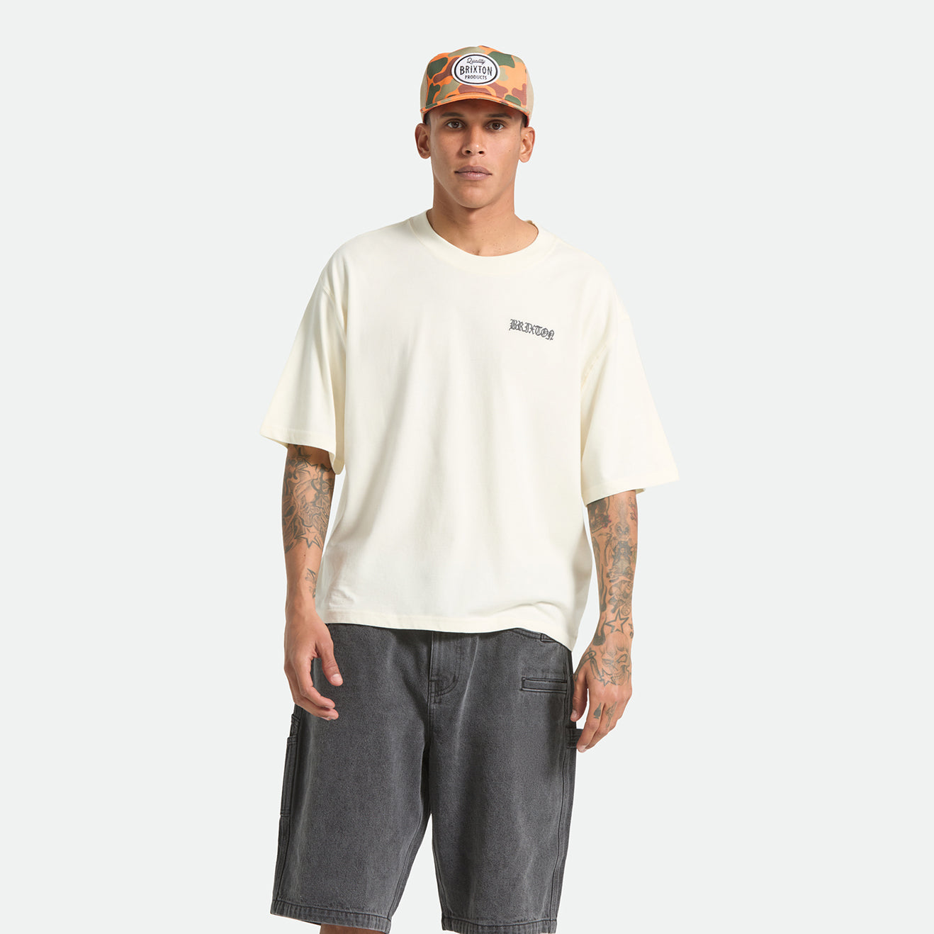 SERRANO S/S BOXED CROP - CREAM