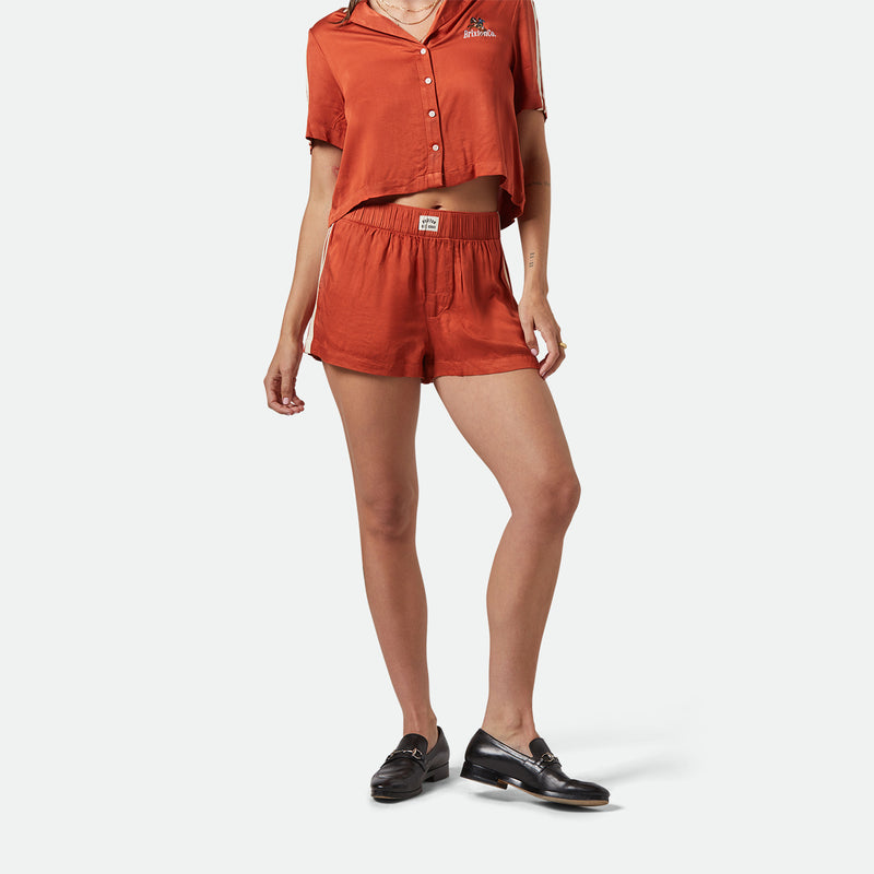 SILKY BOXER SHORT-BURNT BRICK
