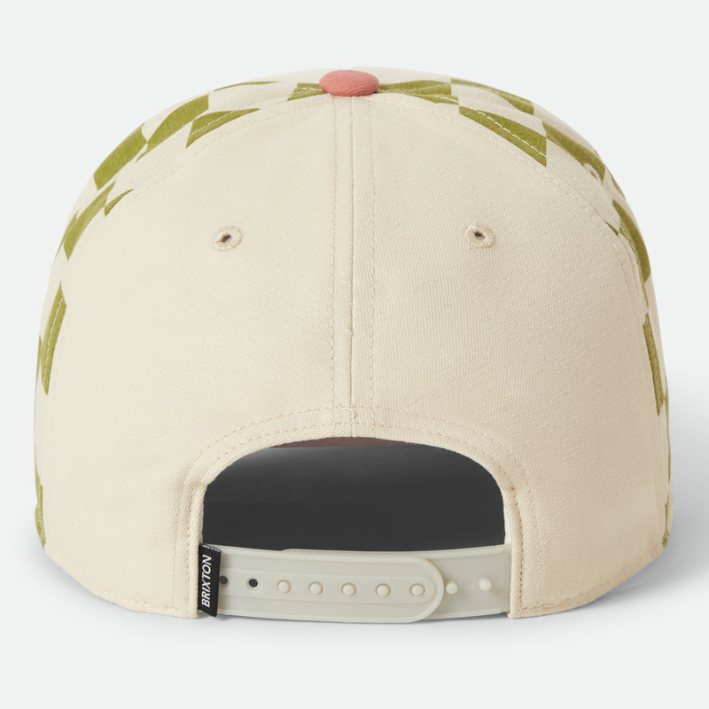 SLOW DOWN MP SNAPBACK - SUBLIME GREEN GINGHAM/WHITECAP/ITALIAN CLAY