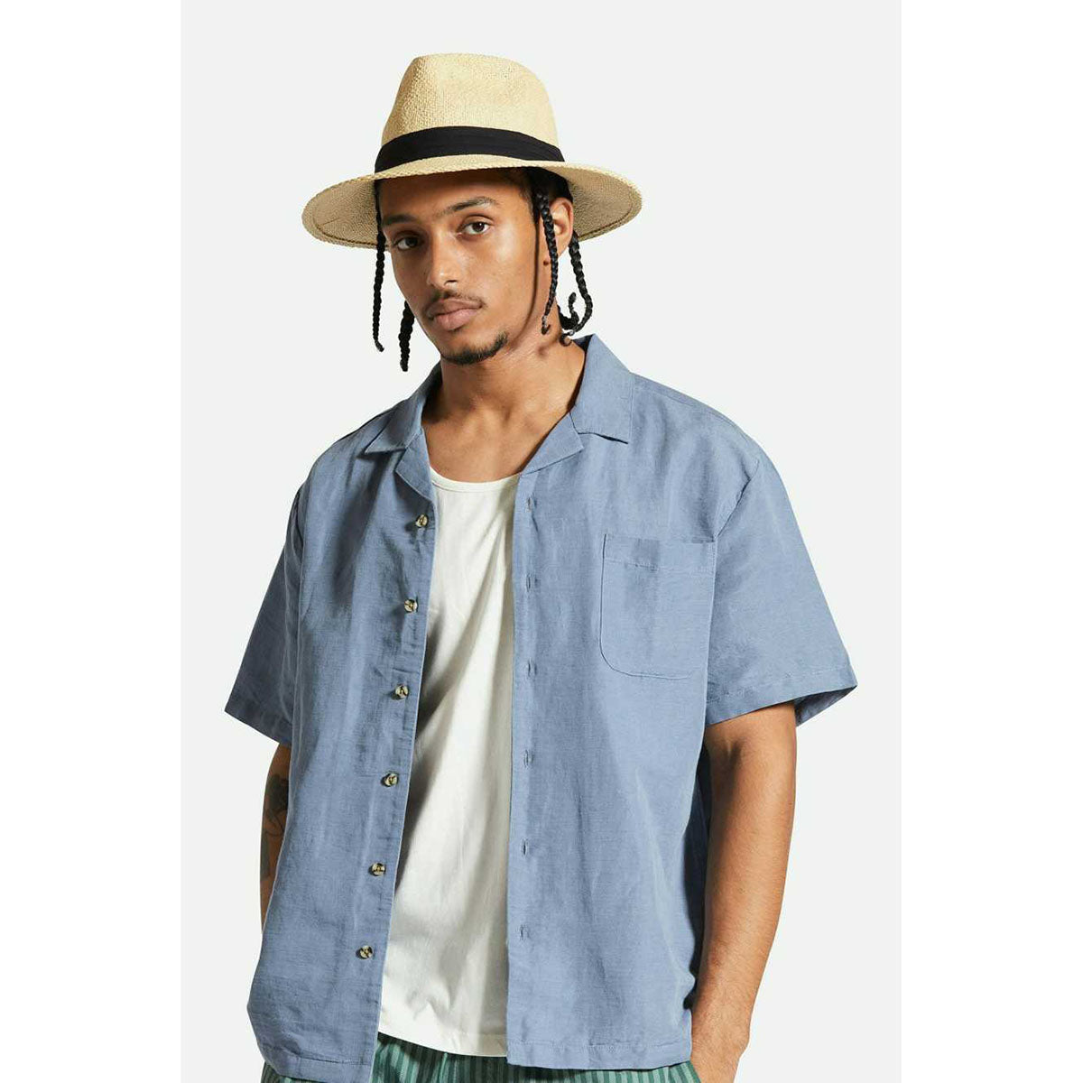 SOL STRAW FEDORA