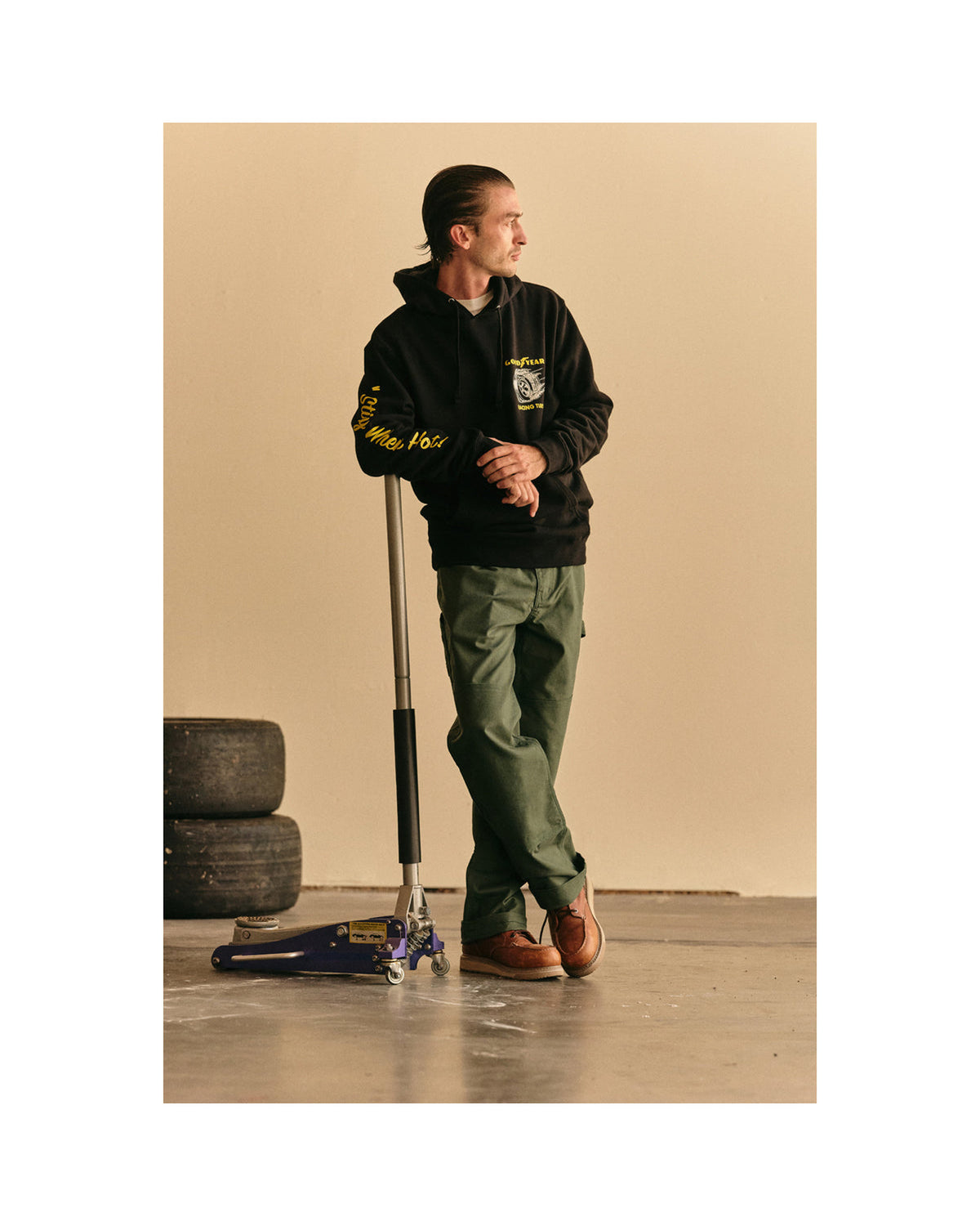 GOODYEAR CHEATER SLICK HOOD - BLACK