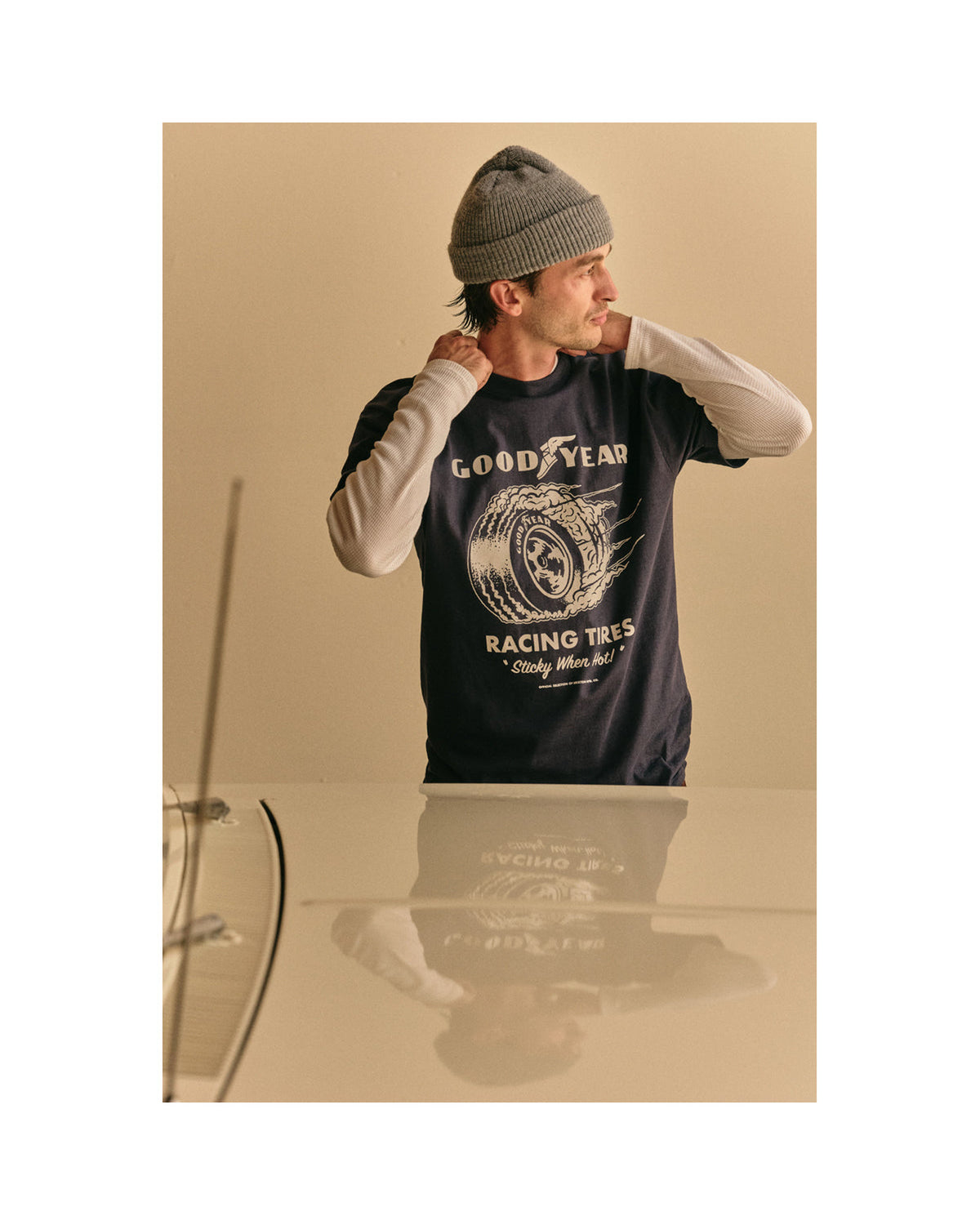 GOODYEAR CHEATER SLICK S/S STD - NAVY
