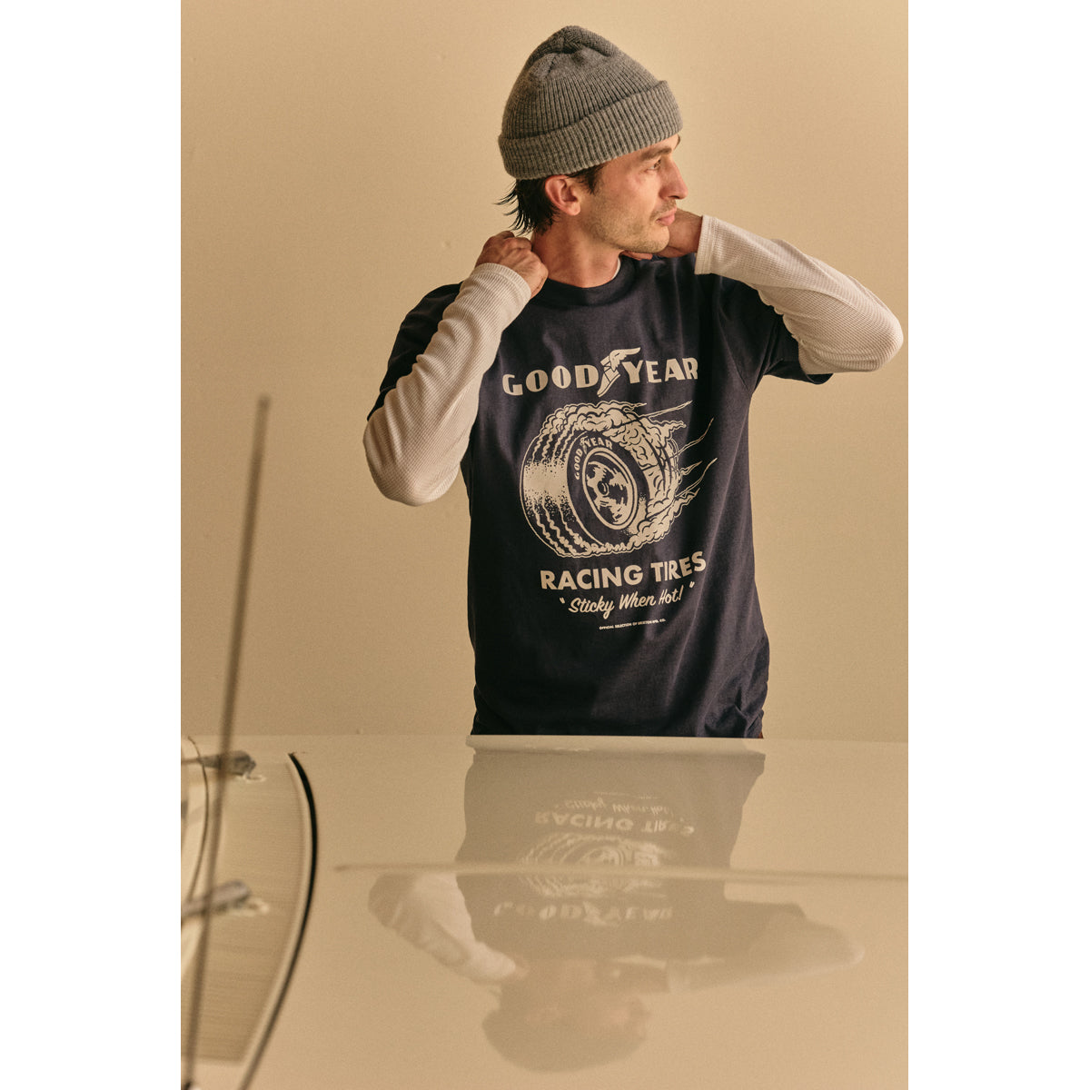 GOODYEAR CHEATER SLICK S/S STD - NAVY