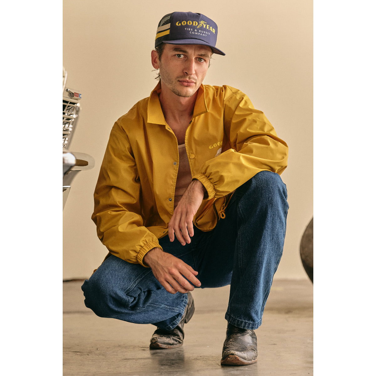 GOODYEAR SLICK WIND BREAKER - NUGGET GOLD