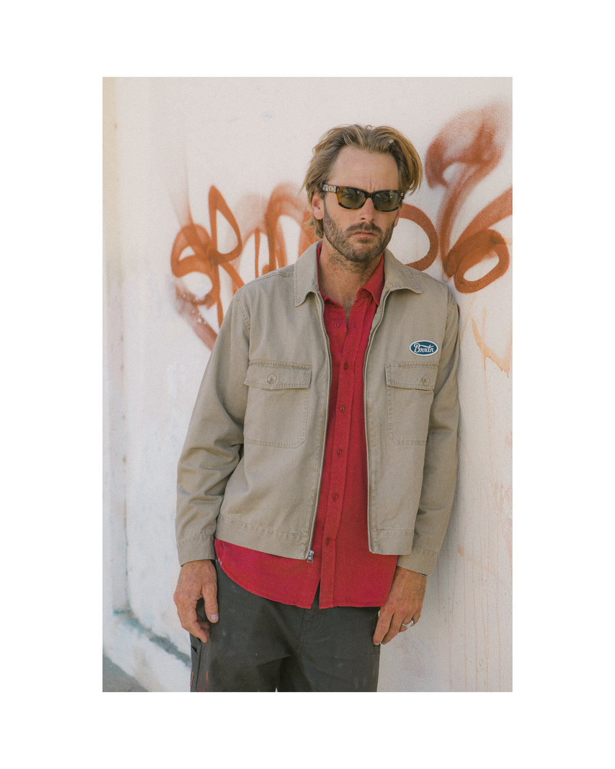 TRADEMARK LW GARAGE JKT - WASHED KHAKI