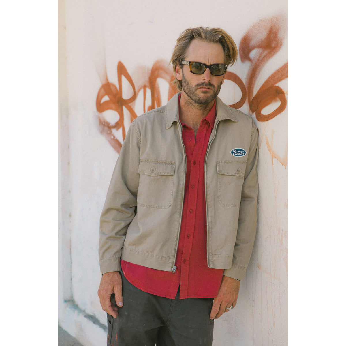 TRADEMARK LW GARAGE JKT - WASHED KHAKI