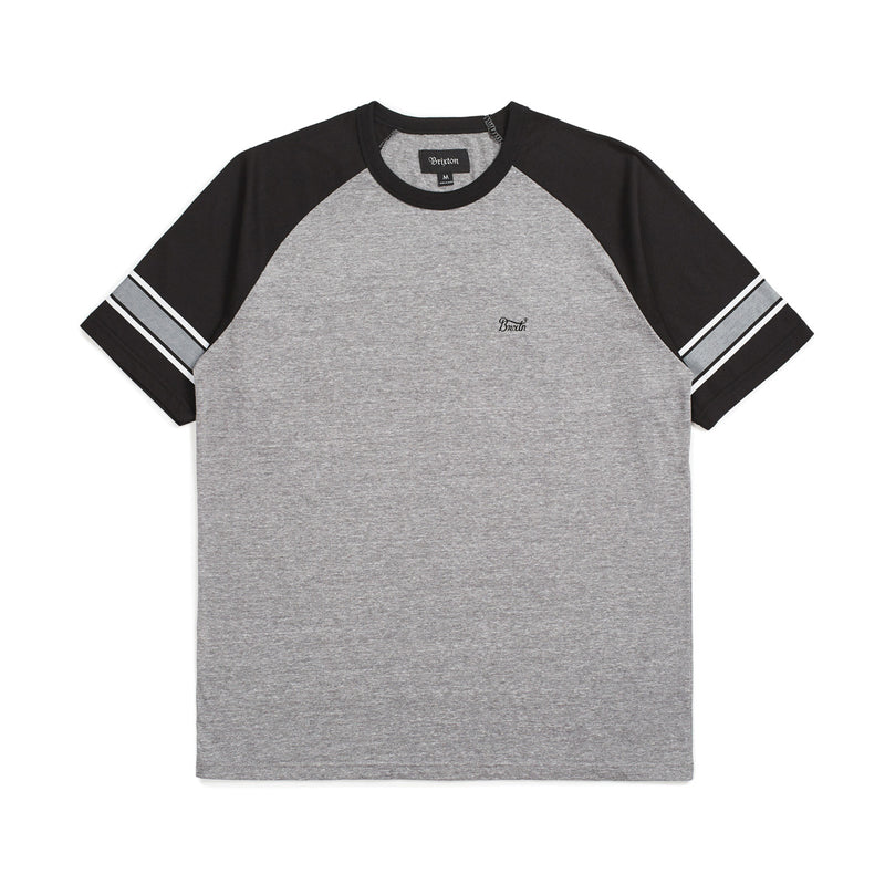 STITH II S/S KNIT - HEATHER GREY/BLACK