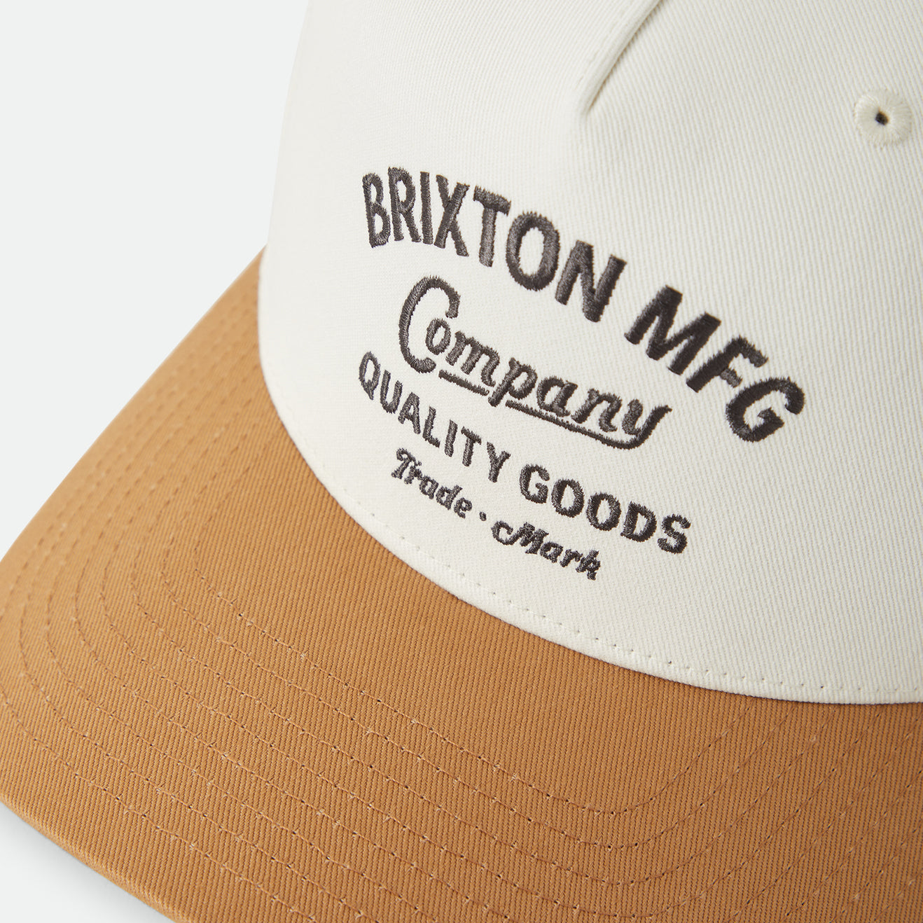 STRATTON SNAPBACK - OFF WHITE/CARAMEL
