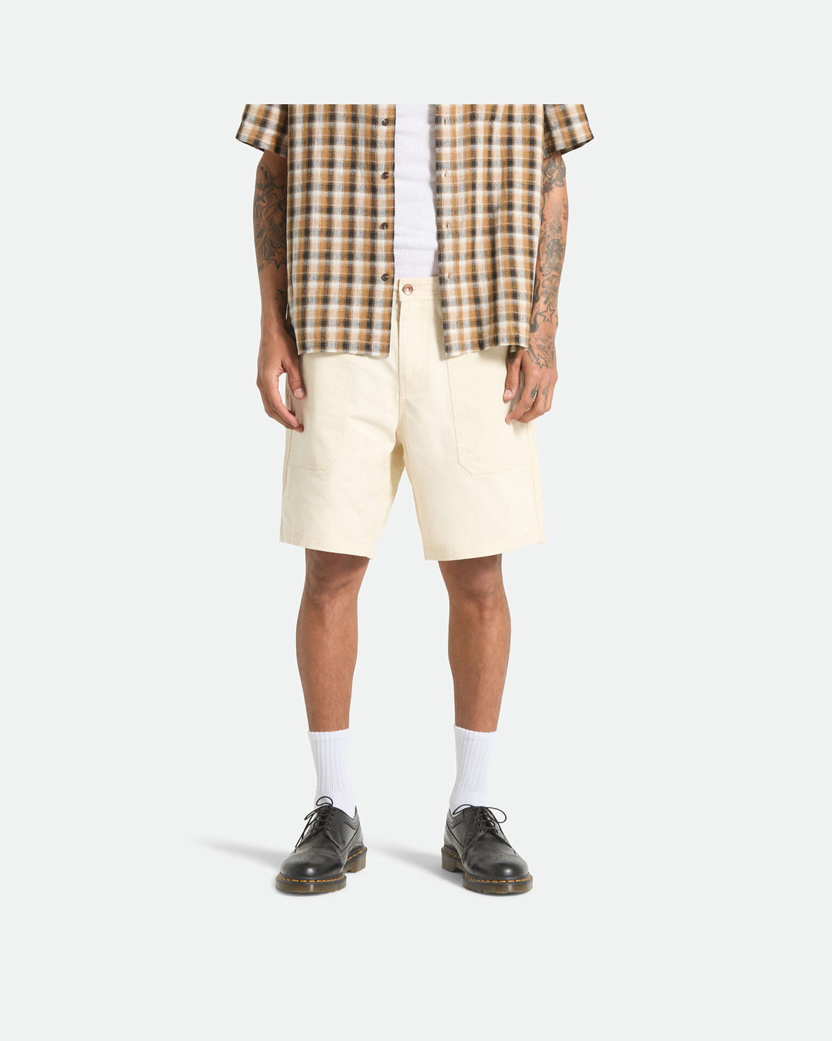 SURPLUS VW HERRINGBONE SHORT - WHITECAP