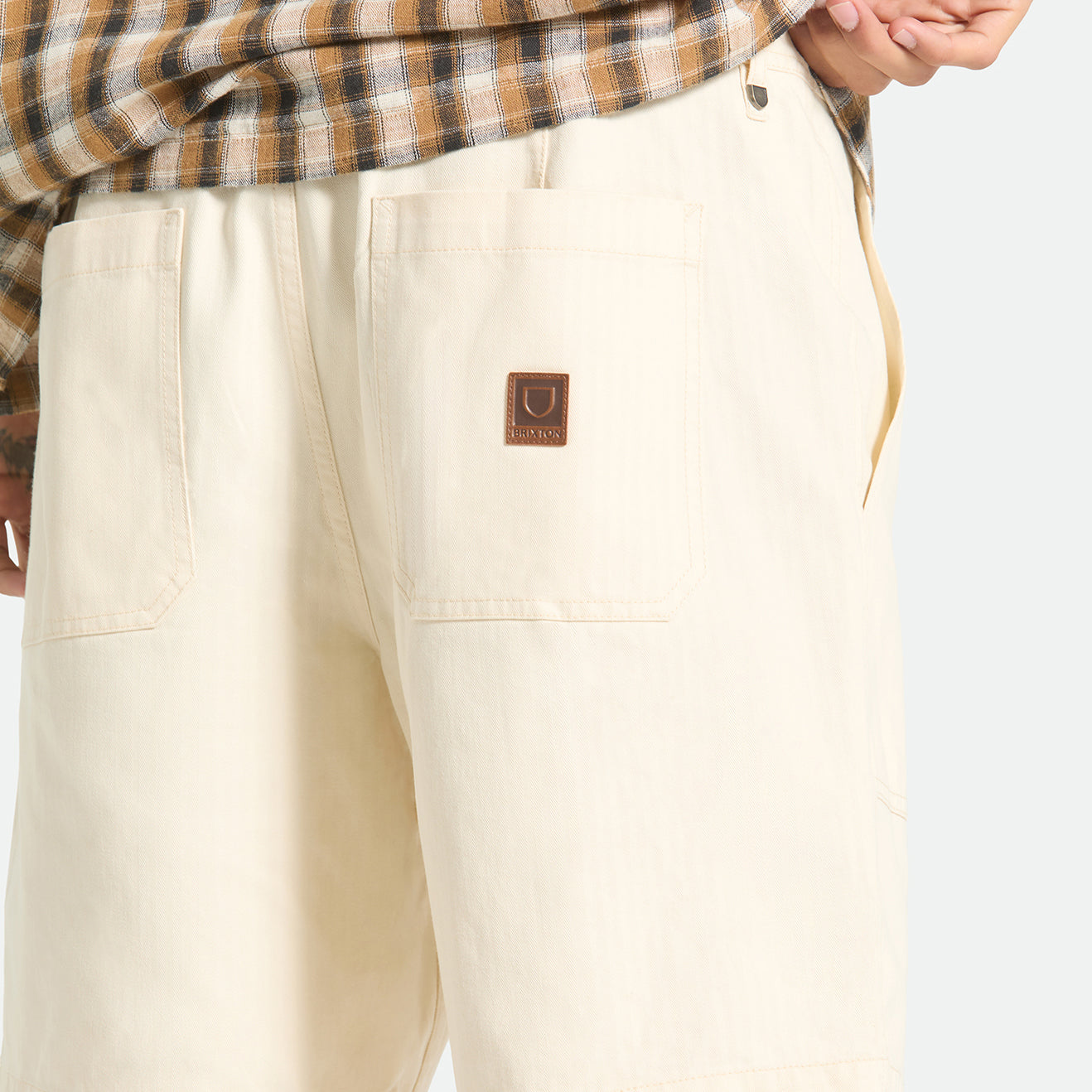 SURPLUS VW HERRINGBONE SHORT - WHITECAP