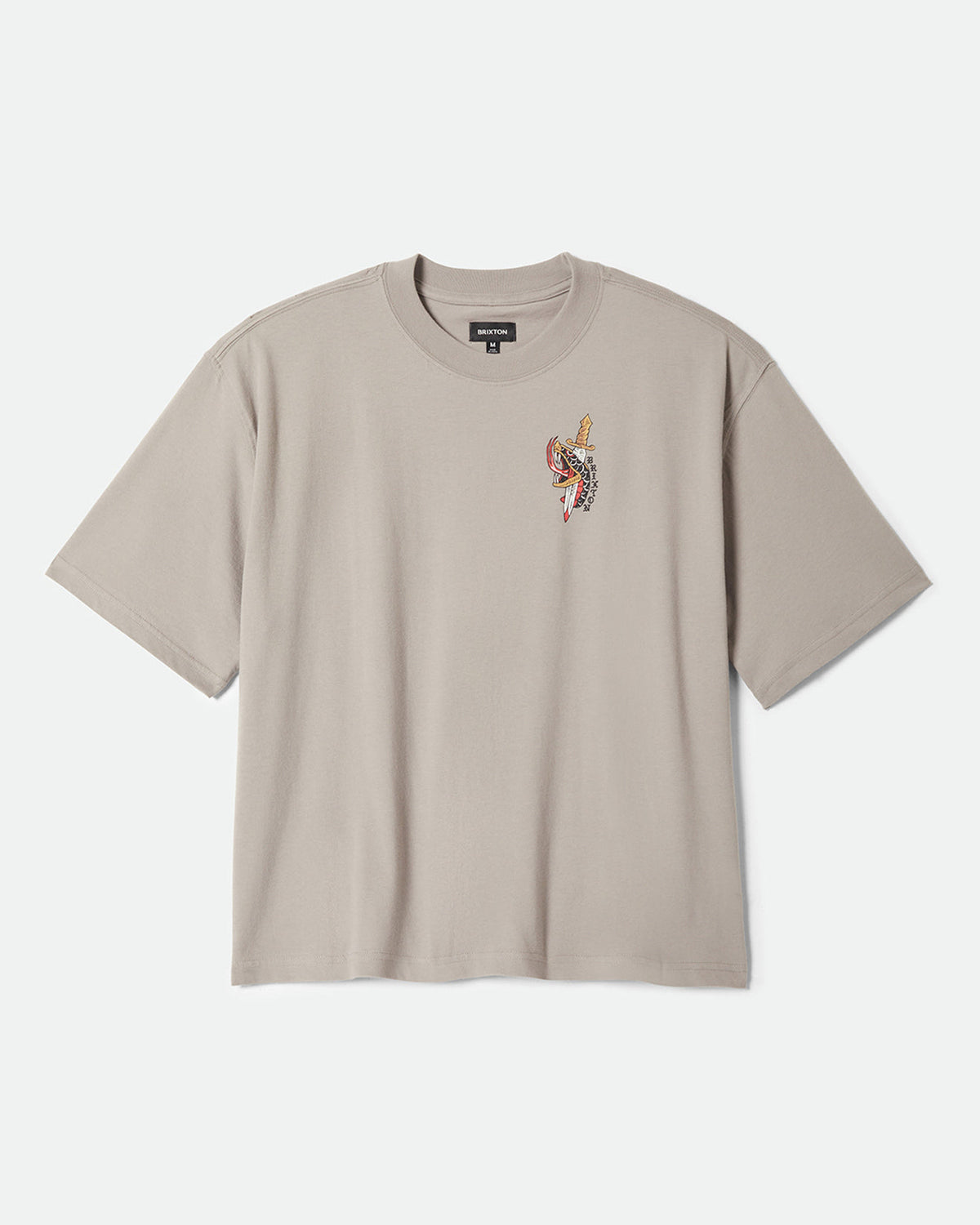 SWORD S/S BOXED CROP - PEBBLE STONE