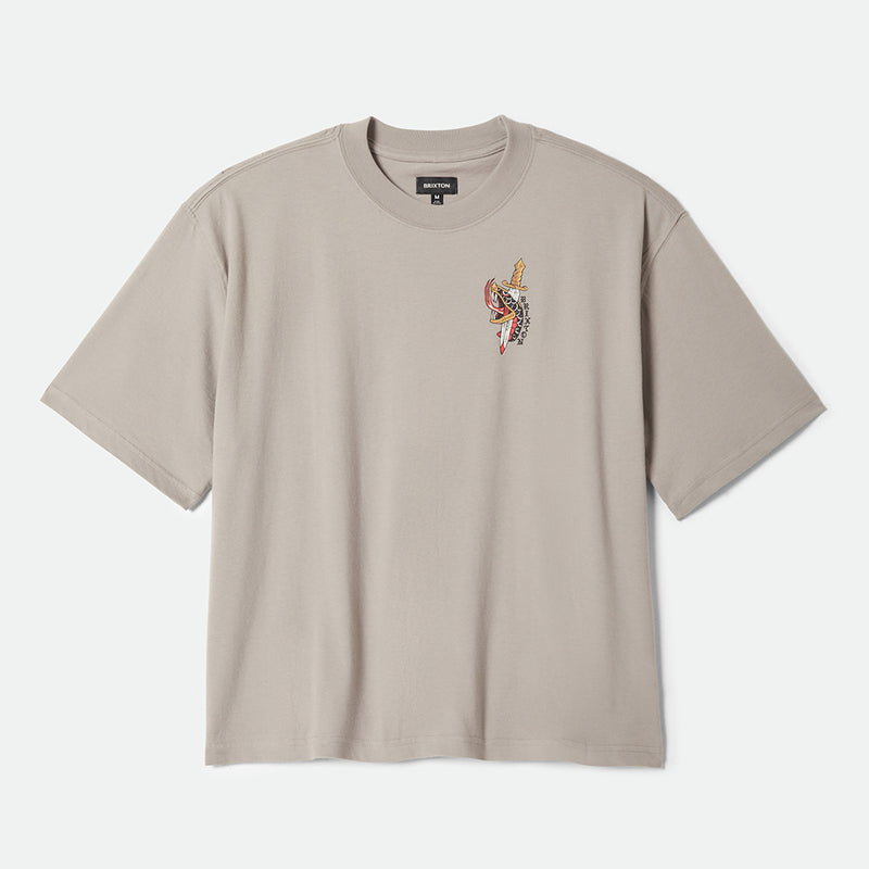 SWORD S/S BOXED CROP - PEBBLE STONE