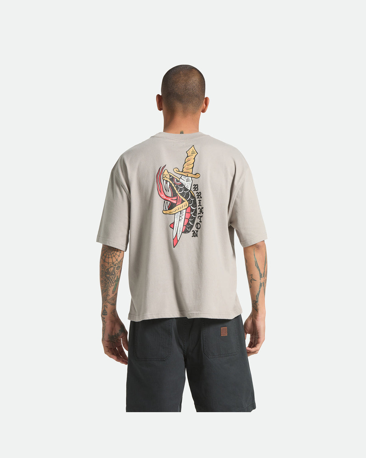 SWORD S/S BOXED CROP - PEBBLE STONE