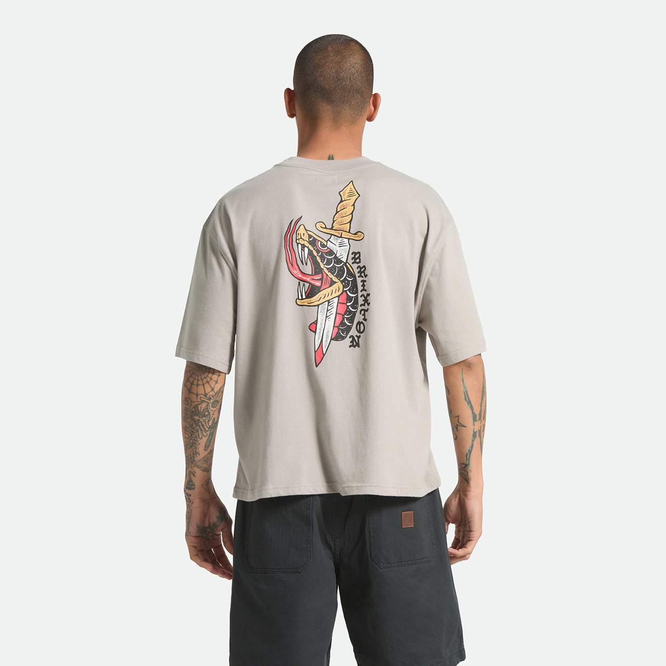 SWORD S/S BOXED CROP - PEBBLE STONE