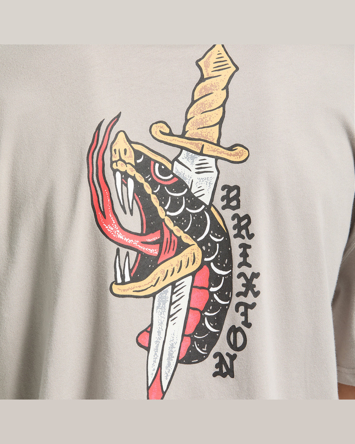 SWORD S/S BOXED CROP - PEBBLE STONE